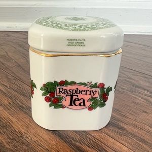 Mlesna Porcelain Raspberry Tea Jar